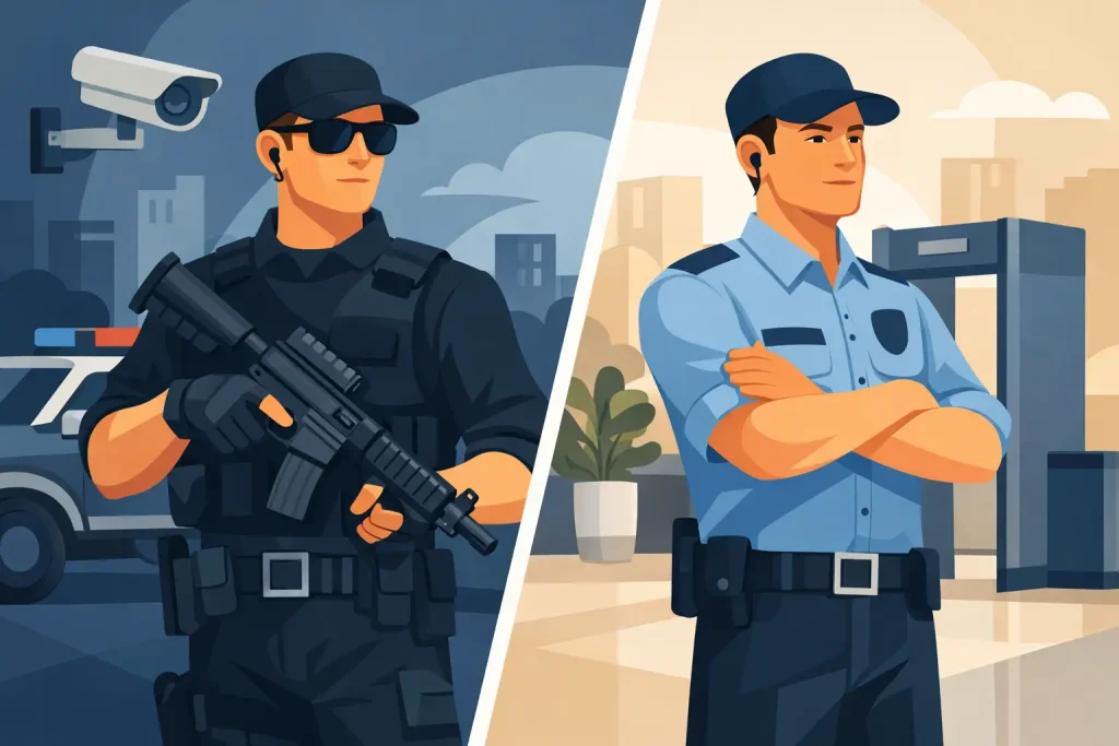 Difference Between Armed and Unarmed Security Guard